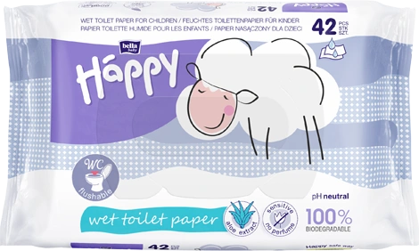 Bella Baby Happy Sensitive vlažni toaletni papir s aloe verom